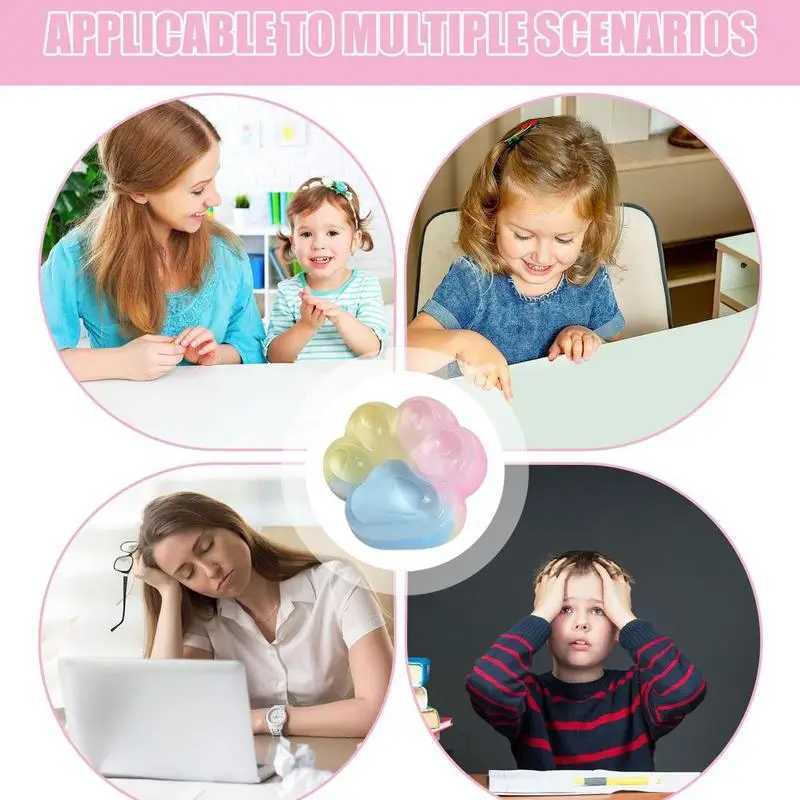 Pinch Cat Paw Cute Soft Squeeze Pinch Cat Paw Multi-Functional Sensory Cartoon Fidget Goodie Bag Stuffers For Childrens Day H260402