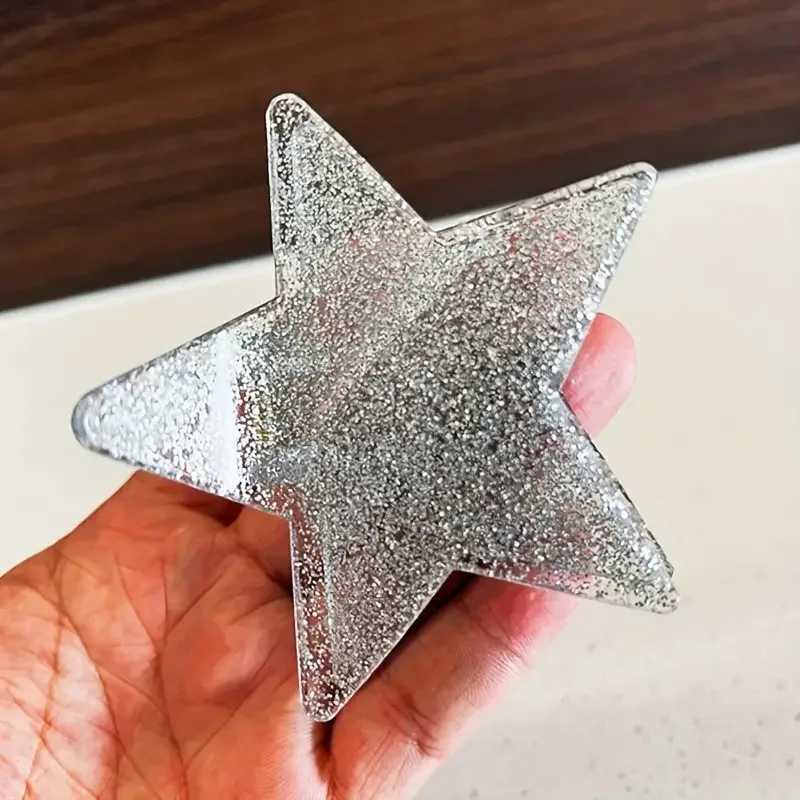 1 Pcs Womens Hair Clips Shiny Sequins Sparkling Stars Sweet Candy Colored Hair Grab Fashionable Versatile Hair Accessories Girl H260402