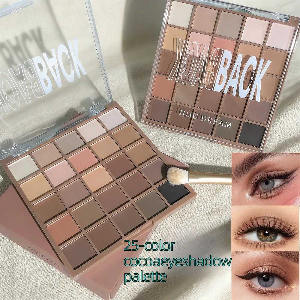 25 Color Eyeshadow Palette Waterproof Matte Glitter Long Lasting Blendable Multi Look Day Night Party Makeup H260402