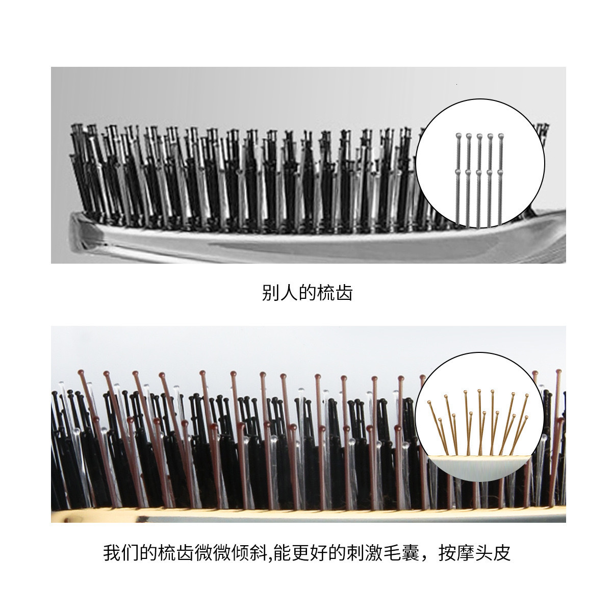 Premium Hair Brush Head Massager Scalp Brush Hair Massager Shampoo Brush Detangling Hair Cleaning Comb 240711