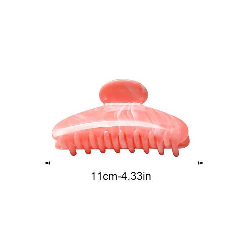 1pc Water-ink Texture High-end Feeling Ponytail Claw Clip Back of Head Clip for Women Large Size for Thick Hair Shark Clip H260402