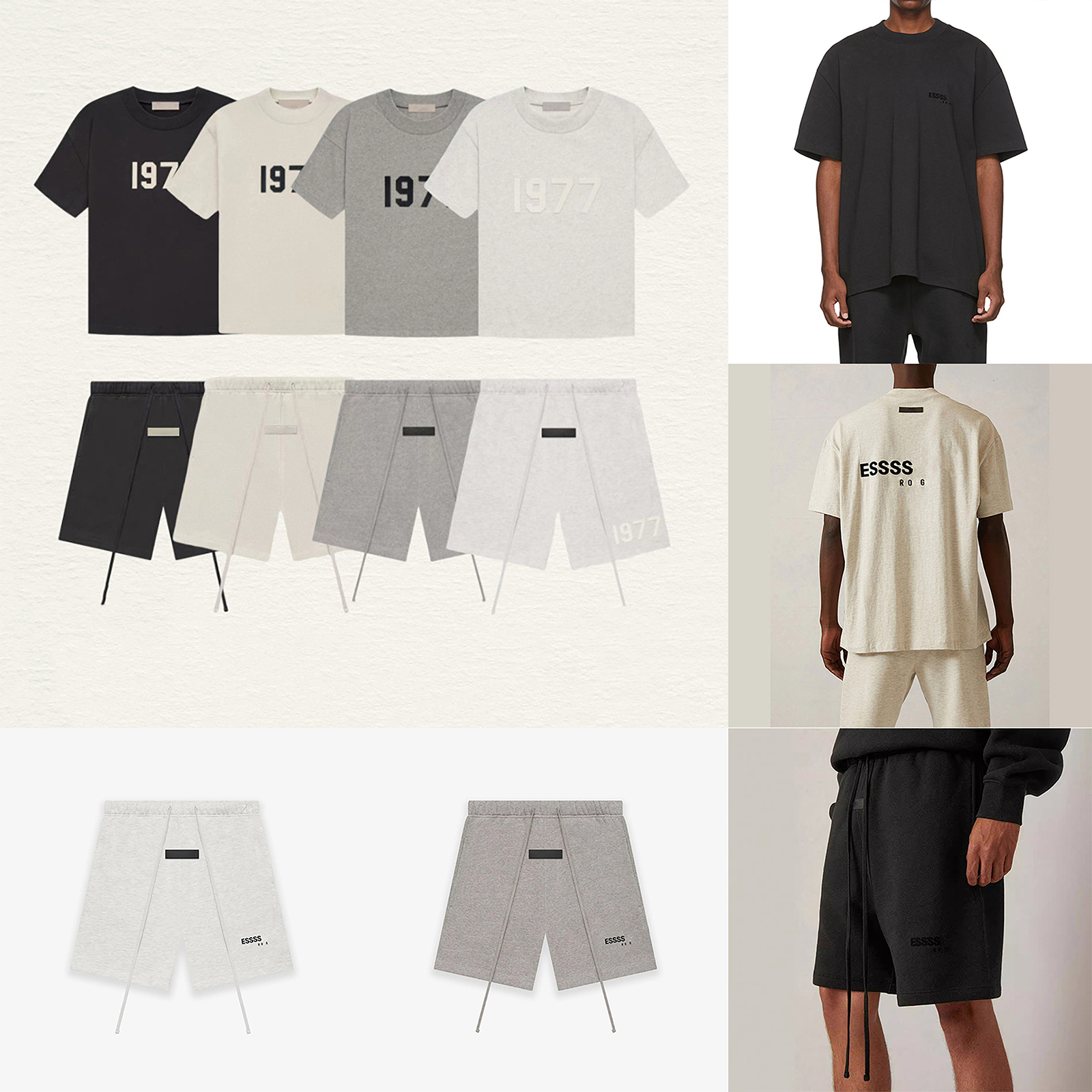 Designer Men's Tracksuit Flocking Letter Cotton T Shirt and Shorts Set Summer Sports Breathable T Shirts Basketball Shorts Men Women