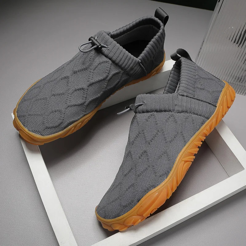 Minimalist Mens Barefoot Shoes Anti Slip Breathable Knitting Walking Shoes for Men Wear-resistant Lightweight Running Sneakers260402 - view 6