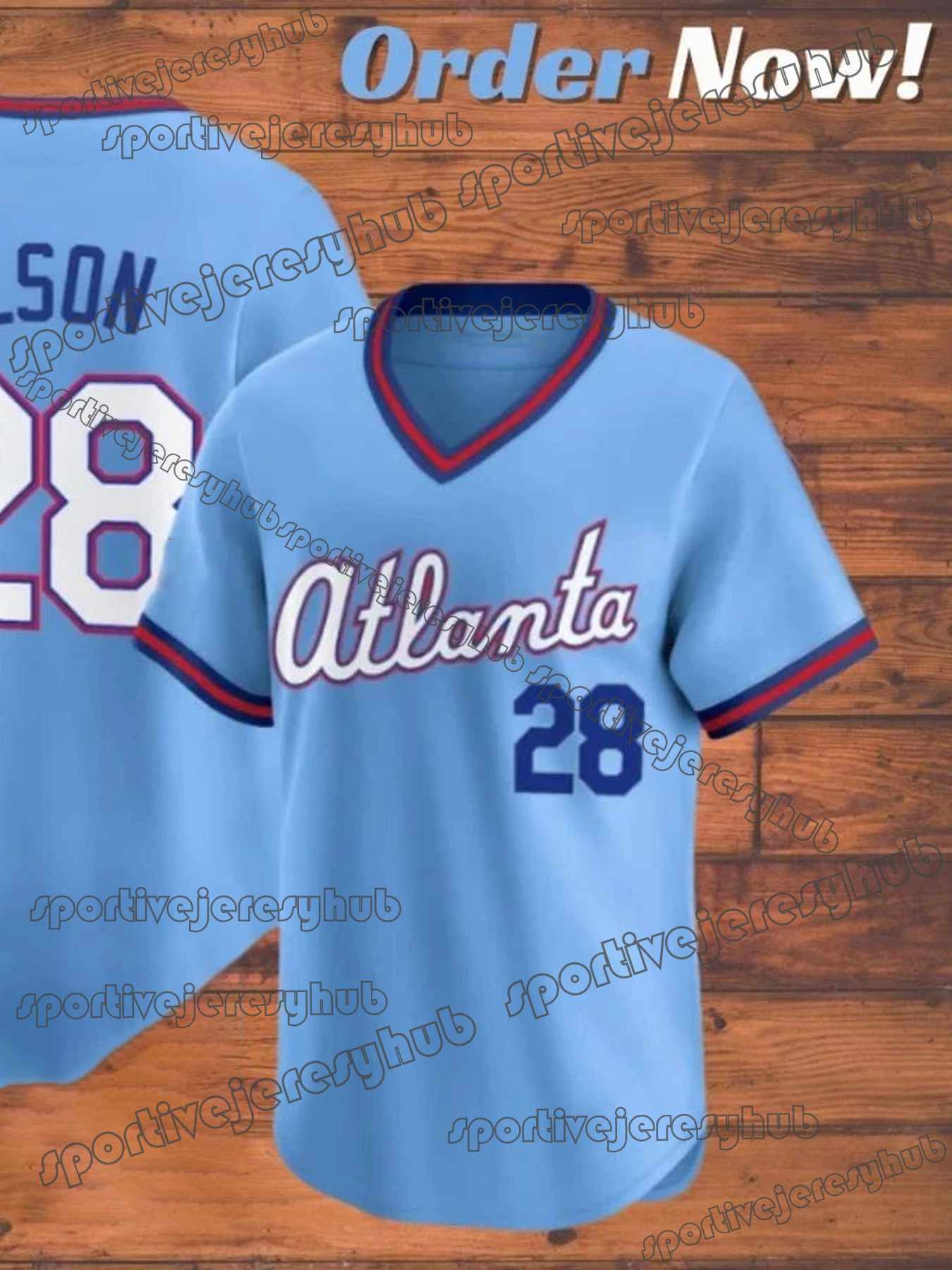 2026 Custom Baseball Jersey Stitched Ronald Acuna Jr. 13 Baldwin Ozzie Albies Matt Olson Austin Riley Harris II Suarez Sale