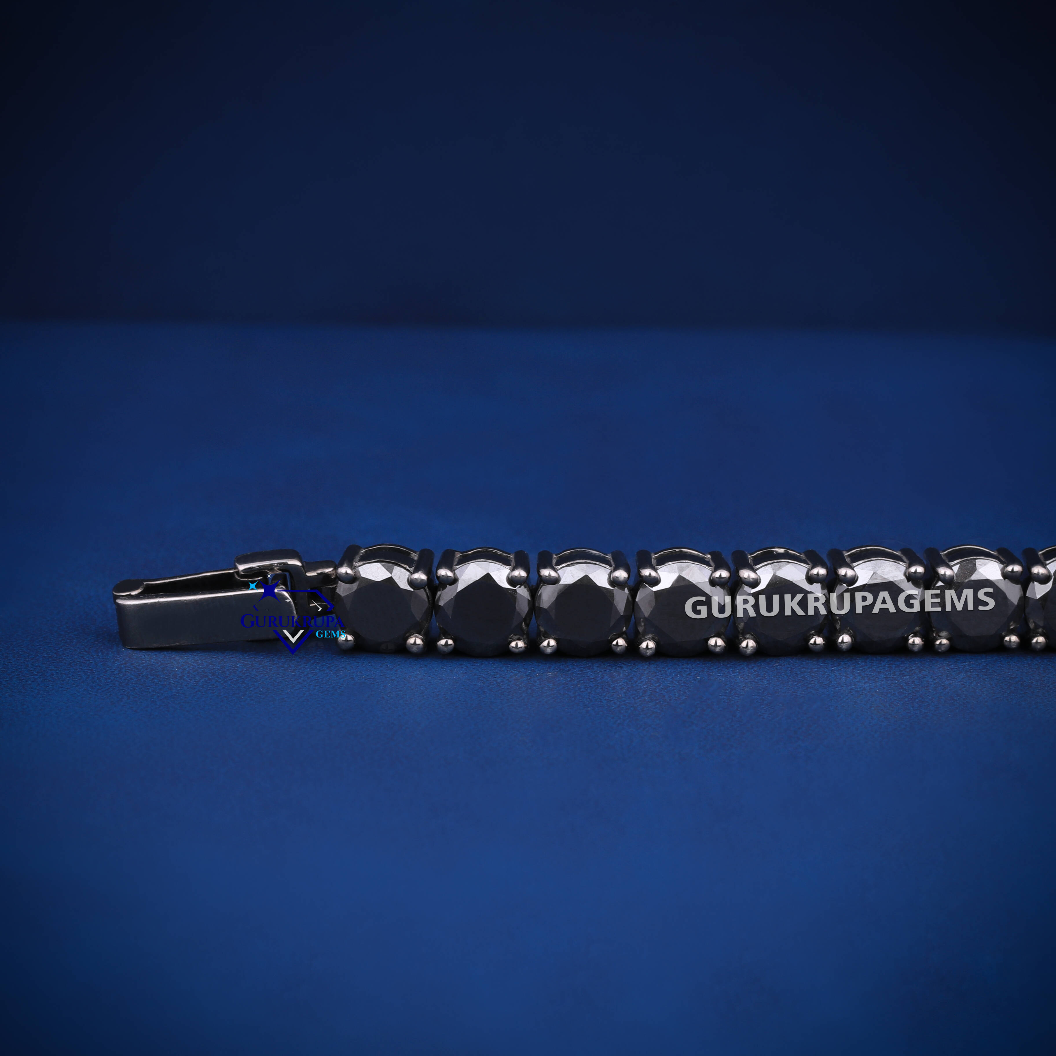 RTS black tennis bracelet for men and women moissanite black diamonds with d vvs clarity and diamond tester passed bracelet