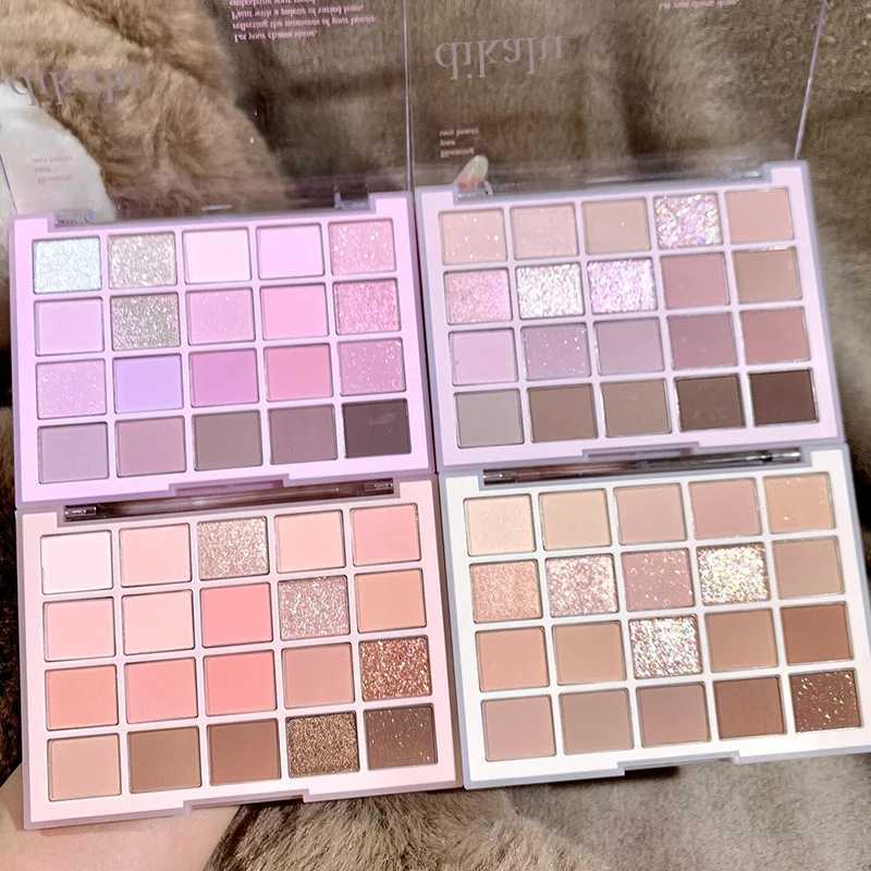 20 Colors Low Saturation Korean Eyeshadow Palette Purple Matte Pearlescent Long Lasting Waterproof Glitter Eye Shadow Eye Makeup H260402