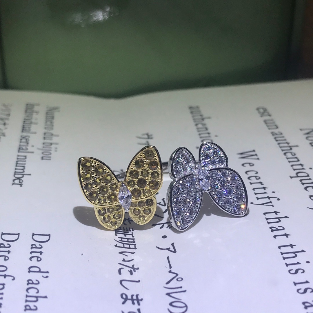 (pls order according to picture, not description) Women's fashion accessories one size rings size 6-8 rings four leaves flowers with rhinestones