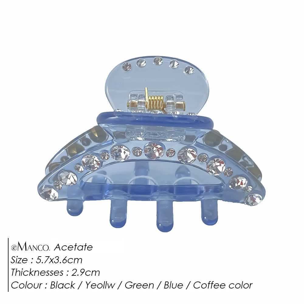 eManco Trendy Luxe Rhinestone - Studded Hair Claw Clips Diverse Color Options Fashion Hair Jewelry for Daily Wear Party Look H260402