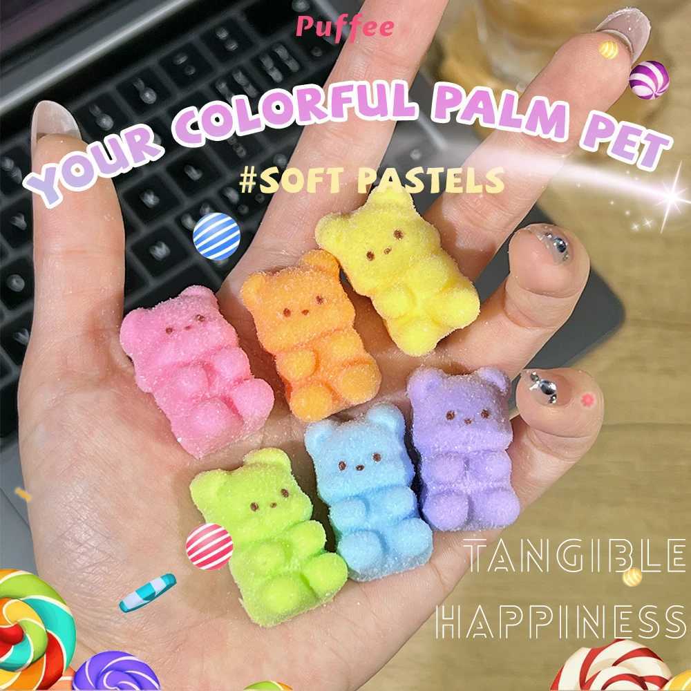 Dopamine Bear Food-grade Silicone Taba Squishy Office Stress Relief Creamy Soft Handmade Squeeze Toy Christmas Easter Gift H260402