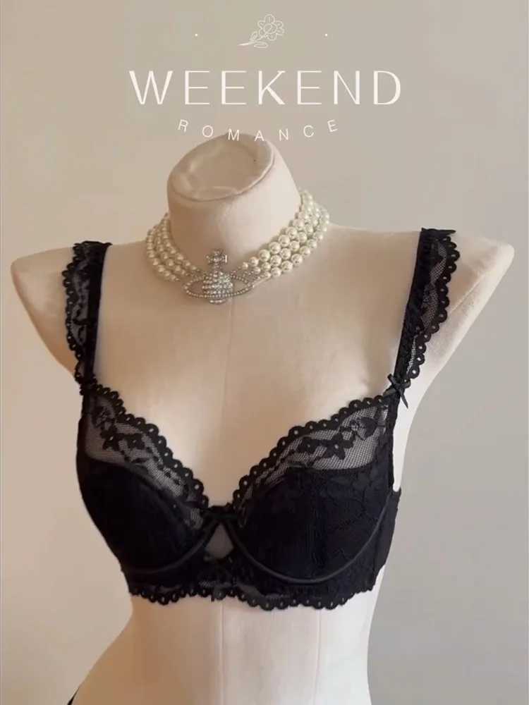 YUQI Lace Push Up Bra for Bigger Look Minimizer Slimming Underwire Support Tuck Side Fat No Sagging Steel Ring Plus Size Z260402