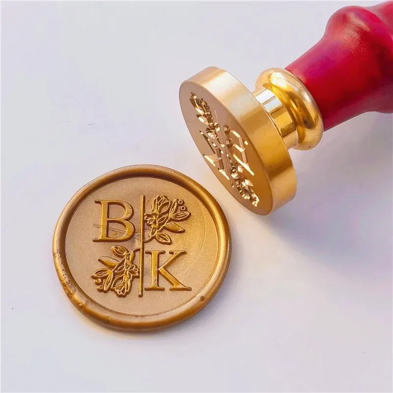 Personalized Wedding Wax seal stamp with 2 initialsCustom wedding sealing wax stamp Invitation Seal Stampinitials wax seal 260402
