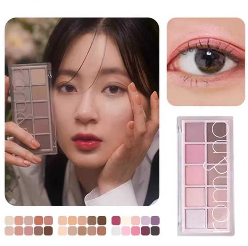 romnd 10 Shades Eyeshadow Korean Makeup Palette 75g Long-lasting eye makeup Containing eyeshadow Palette Original Cosmetics H260402