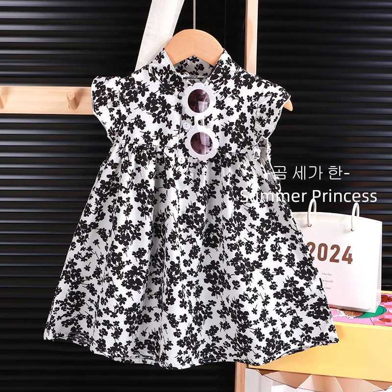 Baby Girls Beach Dresses Summer Soft Breathable Kids Girls Clothing Children Holiday A-Line Dress Vestidos 2025 H260402