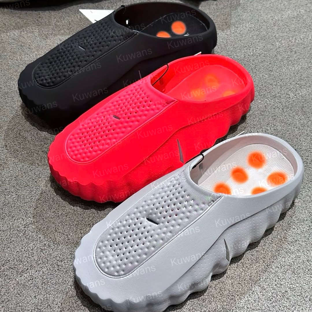 Desginer Mind 001 Slide Slides Mind001 Slippers Soft Rubber Tech Comfortable Sandals Mules Clog Black Red Bone Light Smoke Grey Men Women Summer Size 36-47