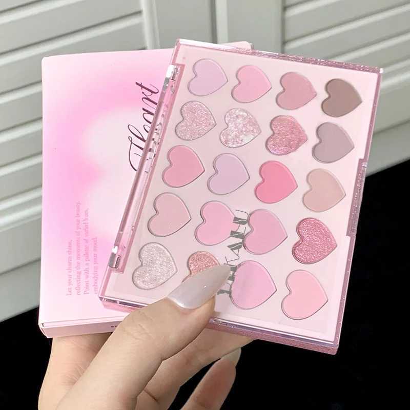 20 Color Low Saturation Korean Eyeshadow Palette Pink Purple Matte Pearlescent Long Lasting Waterproof Glitter Eye Shadow Makeup H260402
