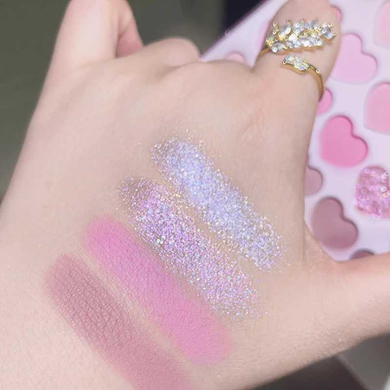 20 Color Low Saturation Korean Eyeshadow Palette Pink Purple Matte Pearlescent Long Lasting Waterproof Glitter Eye Shadow Makeup H260402