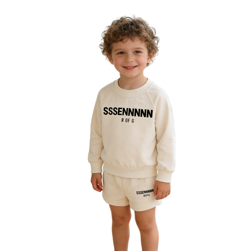 Kids Designer Clothes Boys & Girls Cotton Two-Piece Set Long Sleeve Sweatshirt & Shorts Casual Summer Autumn Winter Outfits for childrens CSD2603161