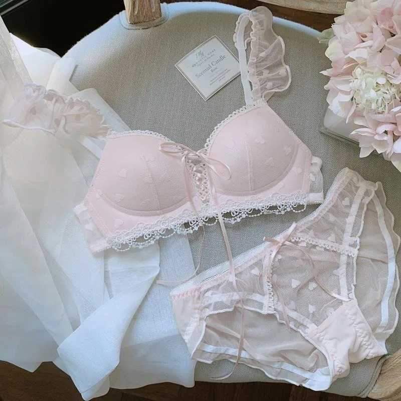 European German Style Lingerie Set Soft Wireless Bralette for Small Breasts Sweet Non Padded Training Bra for Young Girls MOYISU Z260402
