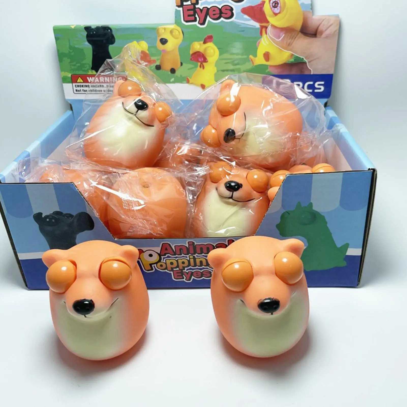 Soft Squeeze Toys Adorable Fidget Dog Squeeze Model With Pop-Out Eyes Party Favor Ultra-Soft Prank Pinch Toys For Children Teens H260402