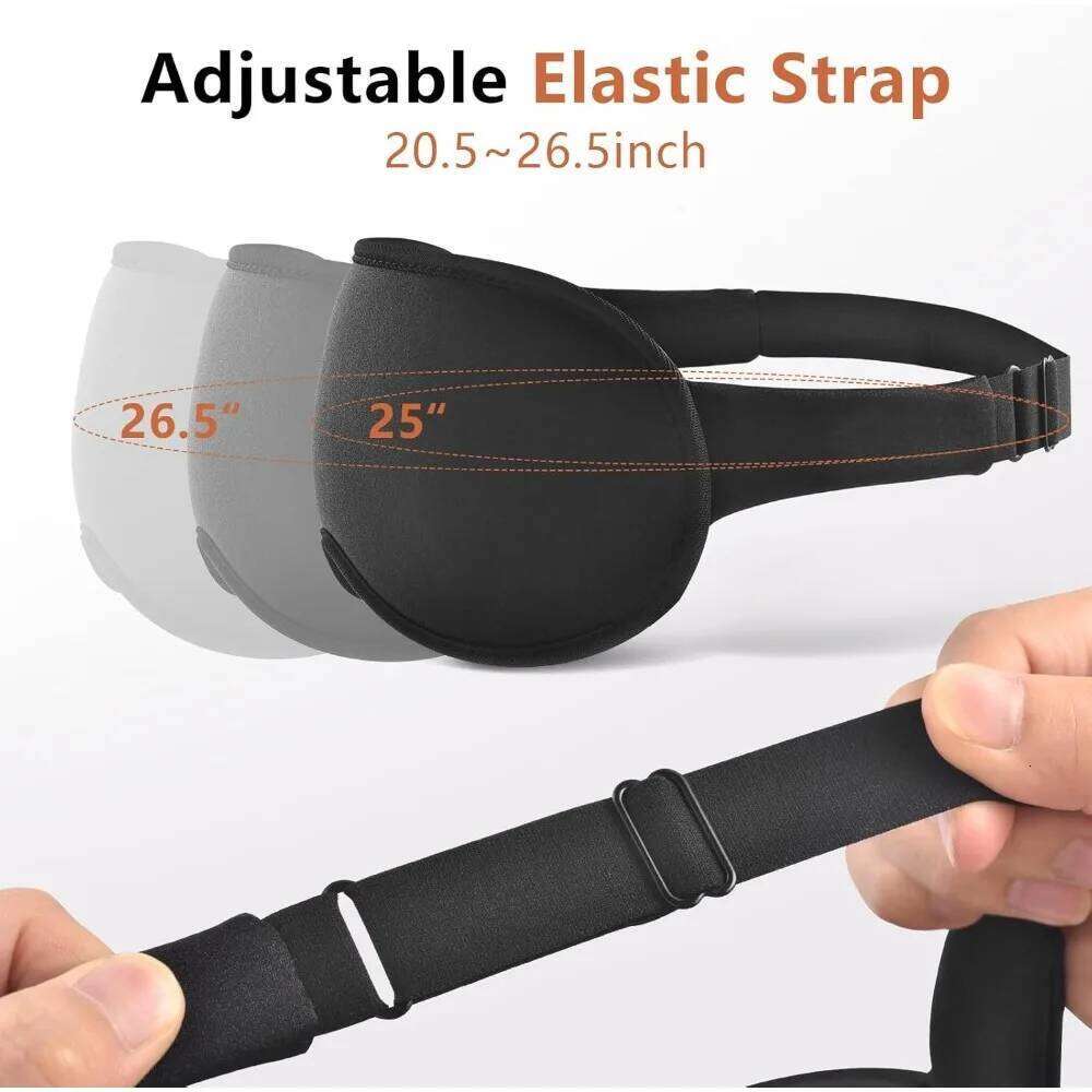 3D Contoured Eye Mask with Zero Pressure, 100% blackout,Eye mask Sleep,Suitable for offices, napping, travel, and relaxation 26W0402