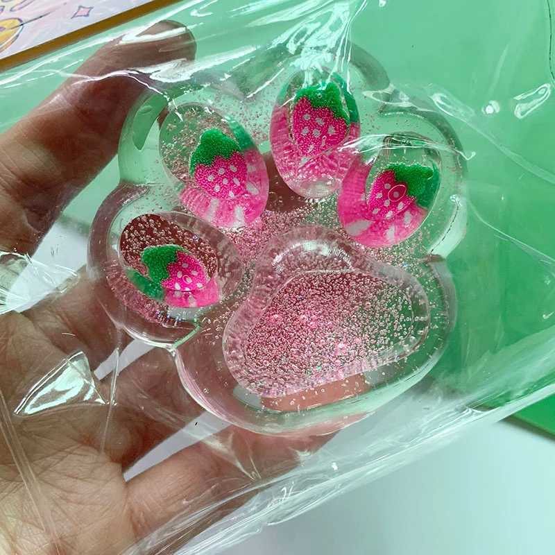 New Simulated Baroque Cat Paw Decompression Toys Kawaii Cartoon Antistress Squishy Stress Relief Slow Rising Toys For Adult Kids H260402