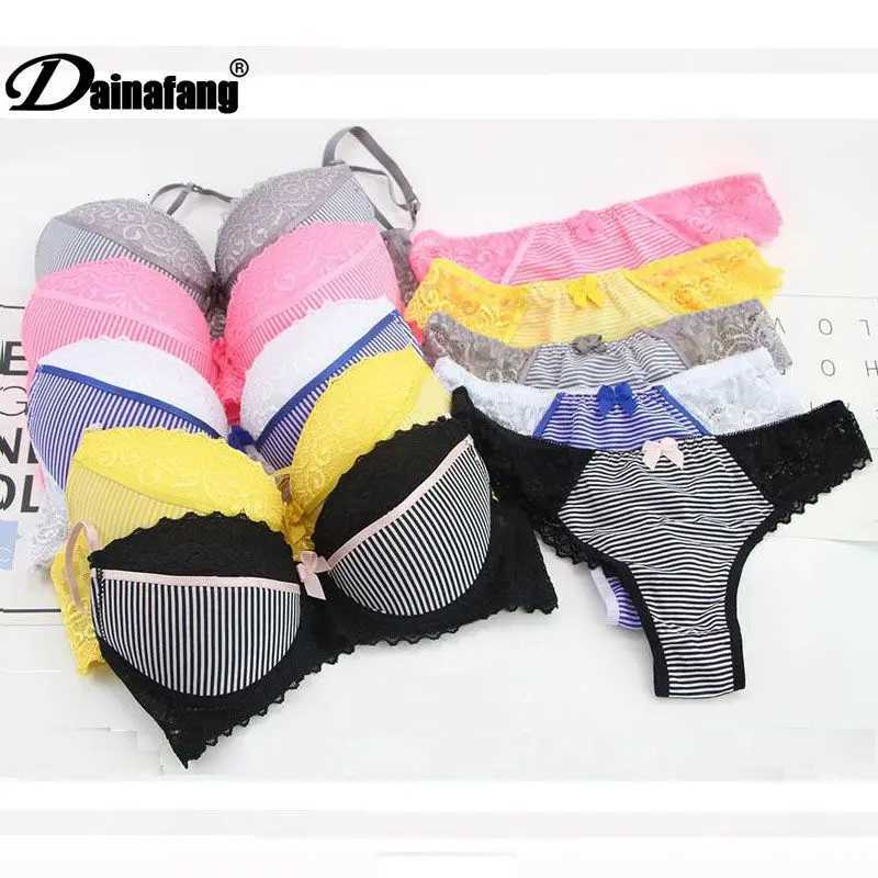 DaiNaFang Push Up Women Bras Set For Big Boops Lace Underwear Panties BCDE Cup Ladies Plus Size French Female Lingerie Z260402