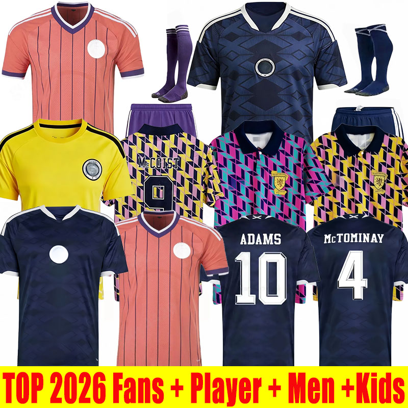 football shirt 2026 Soccer Jerseys 26 27 ROBERTSON McTominay McGREGOR SHANKLAND MCGREGOR Home away maillot de Foot men kids kits unifrom pink RETRO scotland