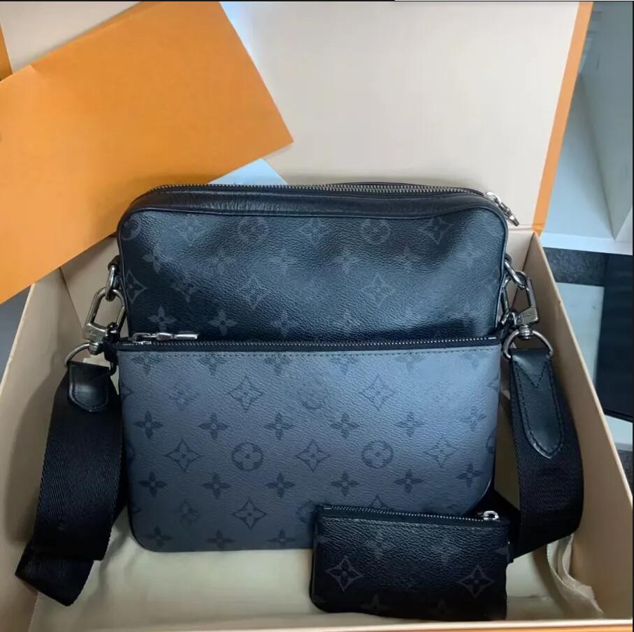 2026 Top 3 piece Quality Messenger Bag Cross Body Wallets Leather Patchwork Men Women handbag TRIO shoulder designer fashion wallet phone bag Wallets purse tote bags