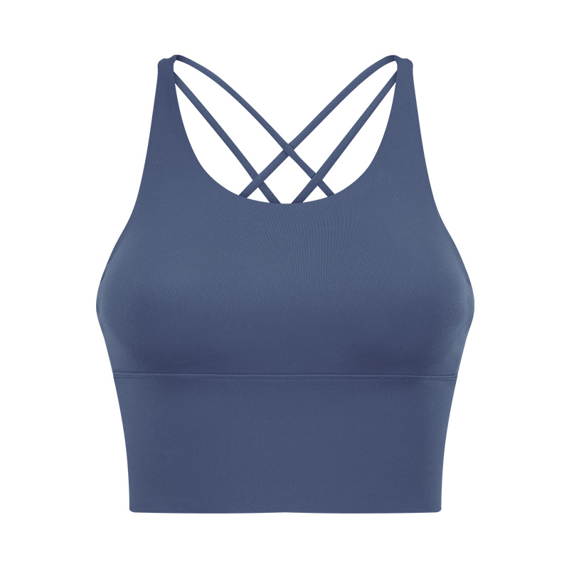 New backless Solid Color sports bra for women backless fitness yoga bra, thin camisole vest summer top free shipping