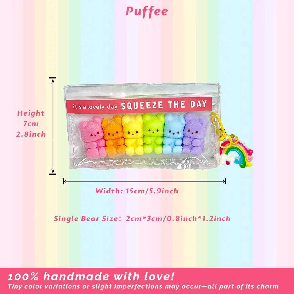 Dopamine Bear Food-grade Silicone Taba Squishy Office Stress Relief Creamy Soft Handmade Squeeze Toy Christmas Easter Gift H260402