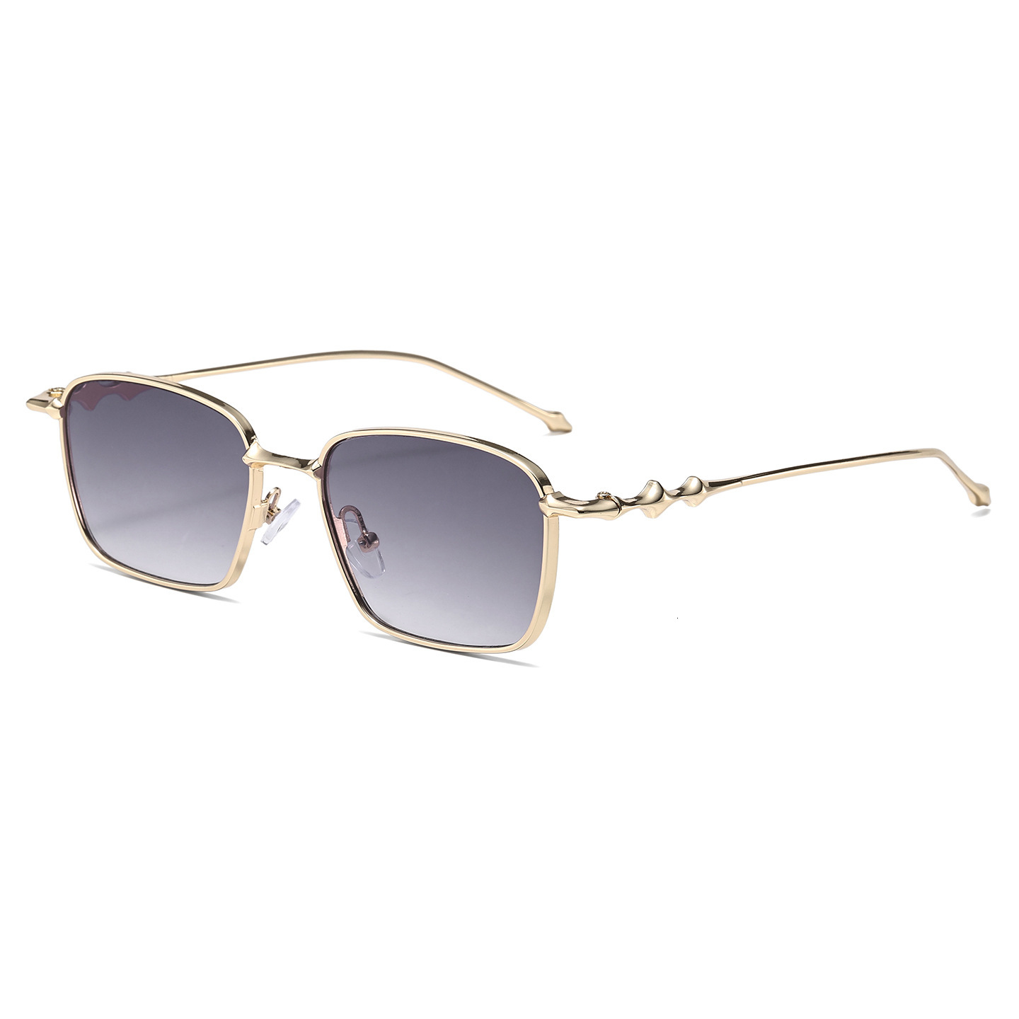 2026 New Model Designer Luxury Glasses Feature A Unique Rectangular Metal Frame Design With Lightweight Square Lenses For Sun Protection