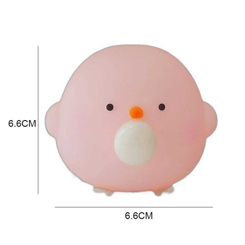 Handmade Cute Blow Bubble Chick Squishy Fidget Toys Decompression Sensory Stress Relief Squeeze Toy For Adults Kids Party Favors H260402