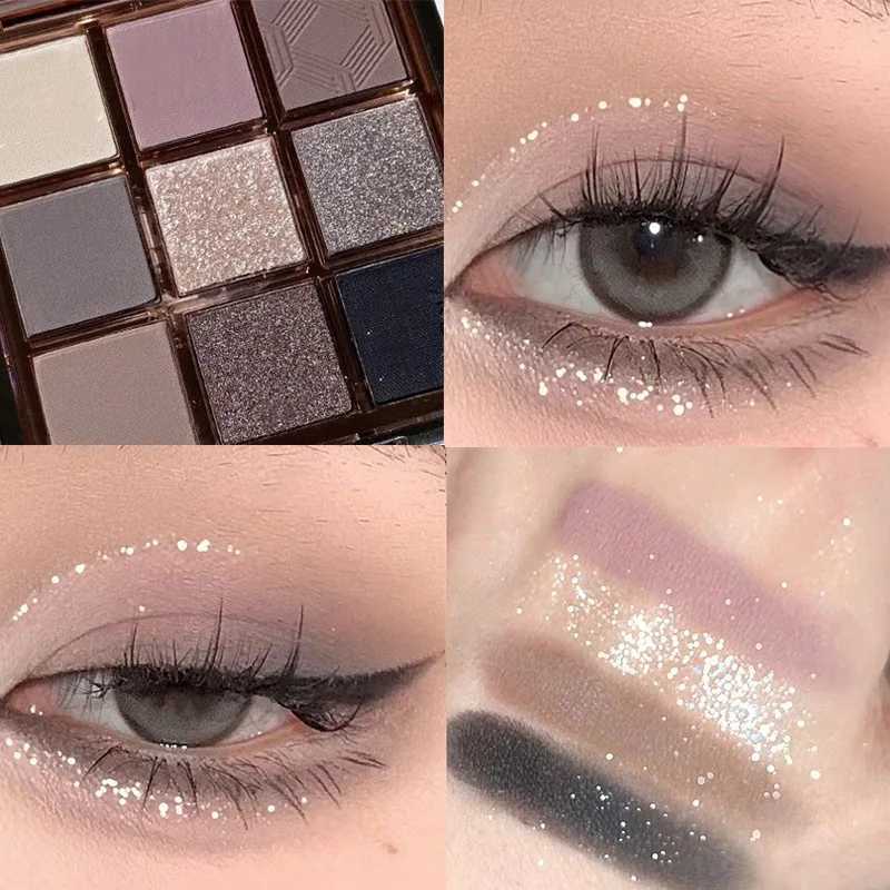 9-color eye shadow palette - vibrant colors shiny palette waterproof and durable suitable for music festival makeup H260402