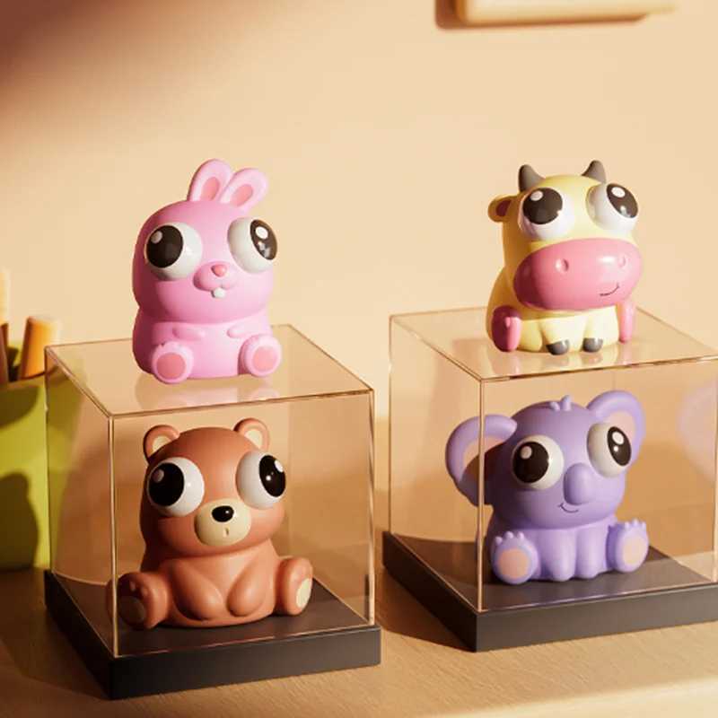 Childrens creativity cute and lifelike animals explosive eyes squeezing and relieving staring little dolls venting toys H260402