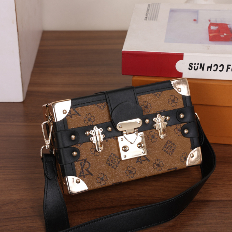 New Vintage Printed Small Box Single Shoulder Cross-Body Bag Printed Mini Bag 2026