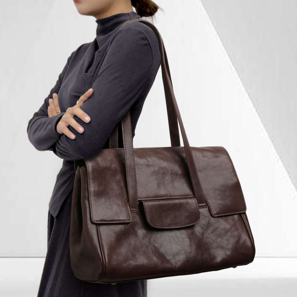2025 New Genuine Leather Women's Bag, Luxury Brand Factory Direct, Unique Design, Large Capacity Underarm Bag, Versatile Shoulder Bag, Wholesale 