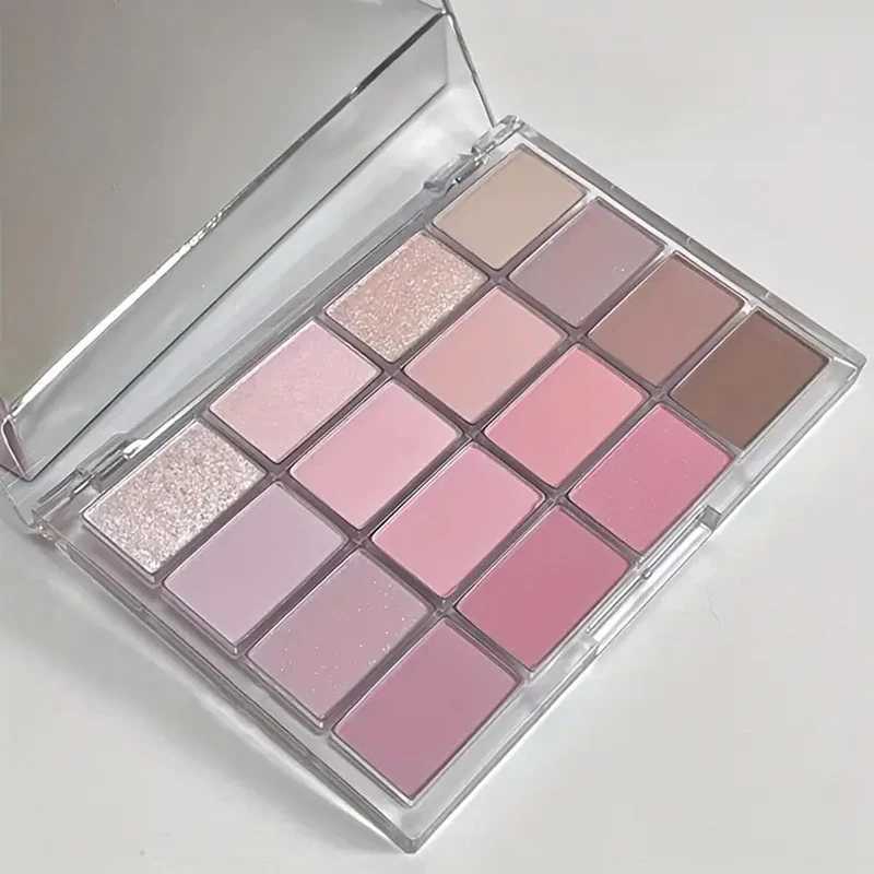 16-color Matte Glimmer Eye Shadow Plate Brown nude Pink tone down saturated daily makeup Charming makeup Korean style H260402