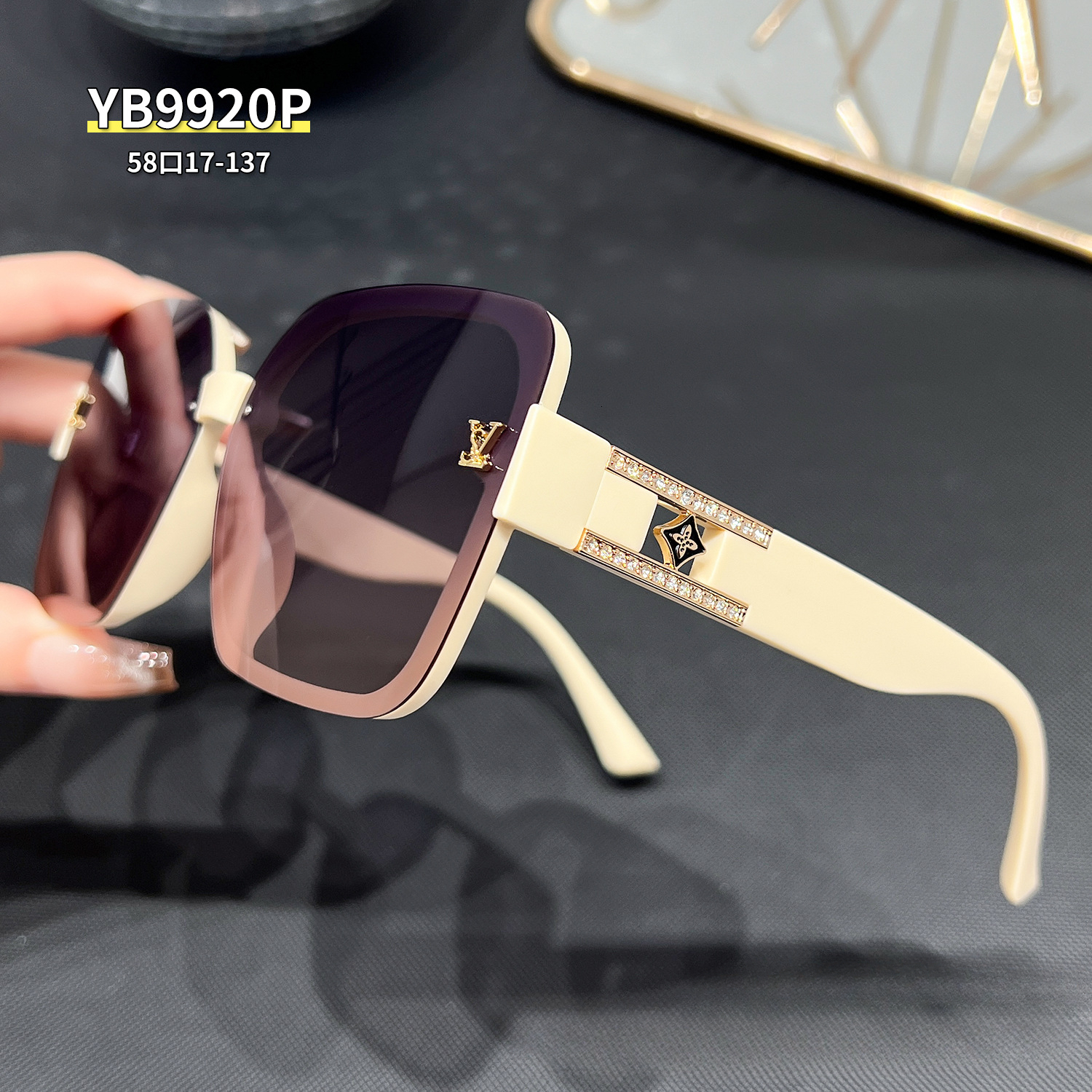 Designer Luxury Glasses Fashionable Sunglasses High-end Luxury Items For Women Outdoor Uv-protective Polarized Driving Sunglasses Versatile