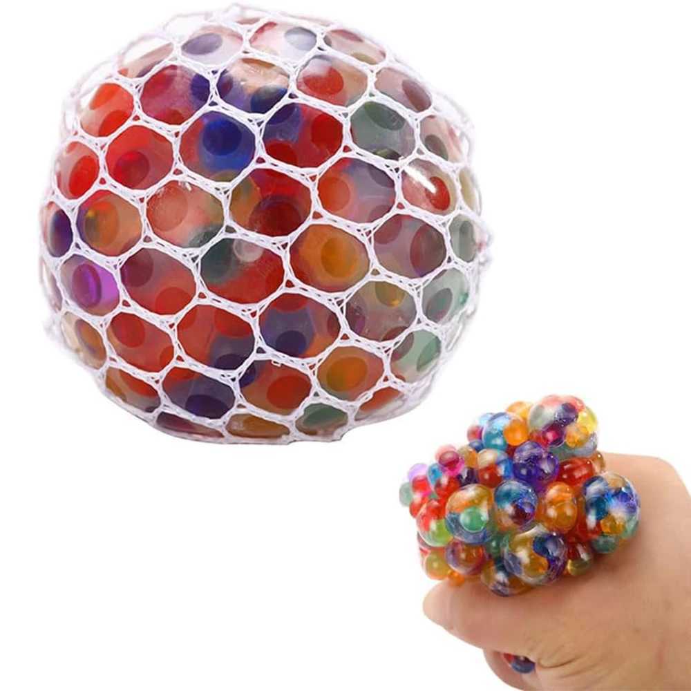 Pinch squeeze release grape creativity relieve stress water ball squeeze music toy squeeze burst beads H260402