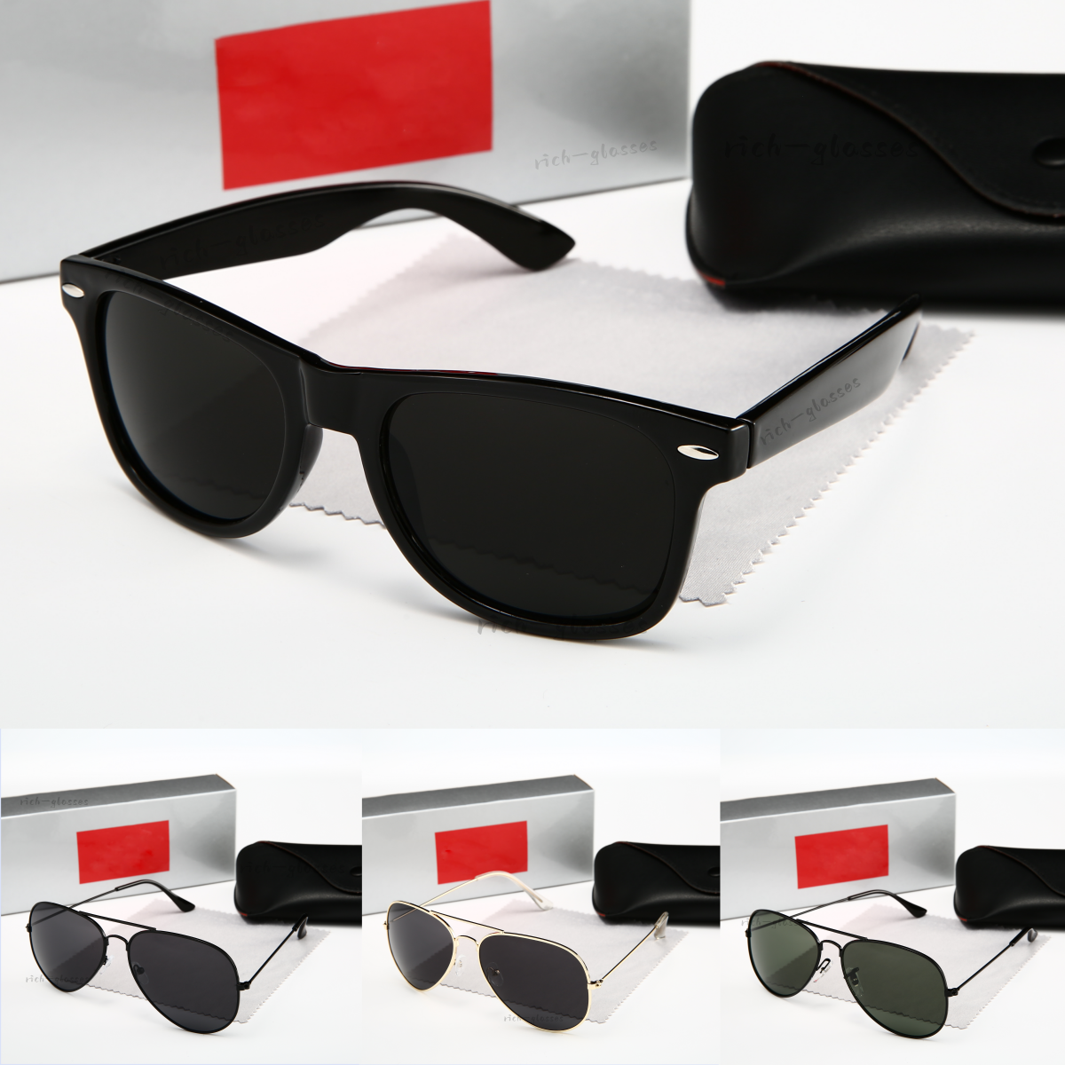 Free Shipping Luxury Designer Sunglasses UV400 Protection Teardrop shape Glasses Polished Metal Titanium Frame olarized Polycarbonate Lenses Sunglasses Men