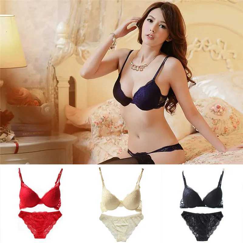 HIRIGIN Newest Womens Push Up Embroidery Lace Floral Bra Sets Panties Underwear 5 Colors Z260402
