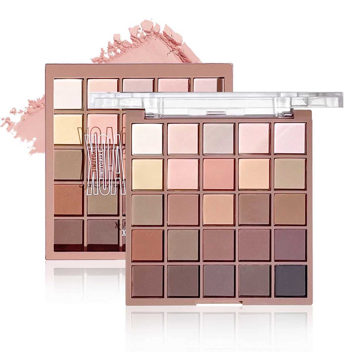 25 Colors Eyeshadow Palette Matte Brown Nude Multi-Color High Color Rendering Waterproof Sweatproof Daily Use Makeup H260402