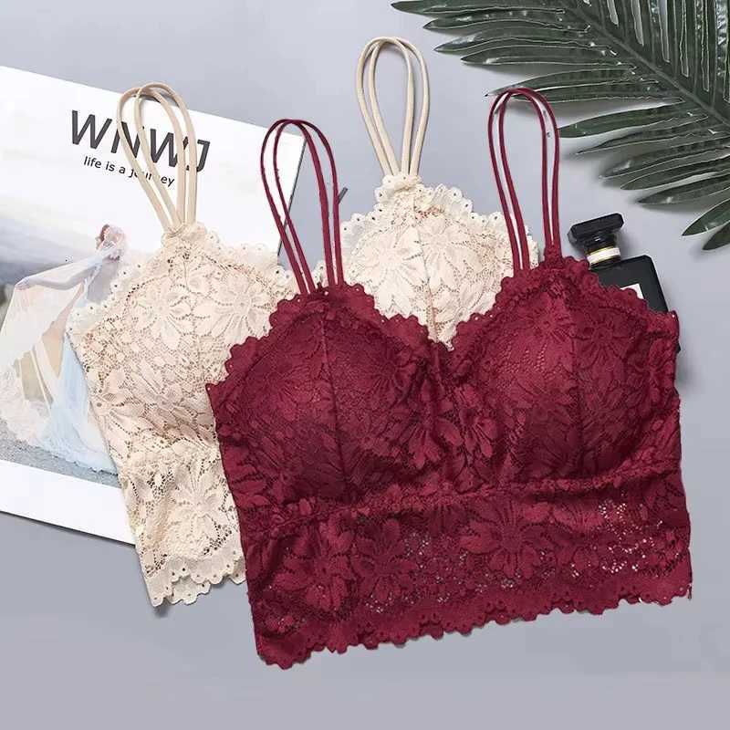 4pcs WomenS Lace Bra Panty Set Breathable Comfortable Removable Bra Stretchy Lingerie Set Z260402