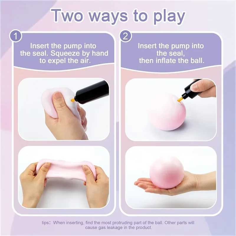 Shapeable Vacuum Squishies Sand Ball Grape Stress Ball Stress Relief Noisy Ball Desktop Squeezing Soothing Toy Birthday Gift H260402