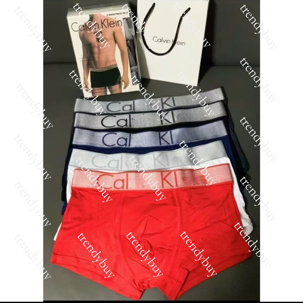 2026 10A Mens Underwear calvinly kleine boxers A Box Of Five Pairs Of Pants Men's Underwear Student Youth Trend New Fashion Breathable Brand Calecon Calvin