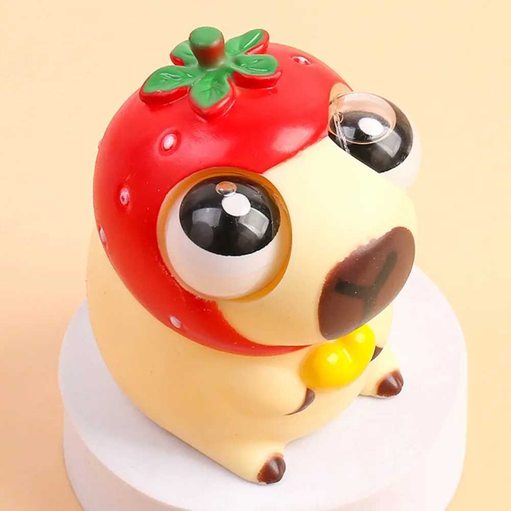 Cartoon Burst Eye Capybara Toy Novelty Soft Capybara Big Eyeball Pinch Doll Creative Cute Capybara Squeeze Ball Toys H260402