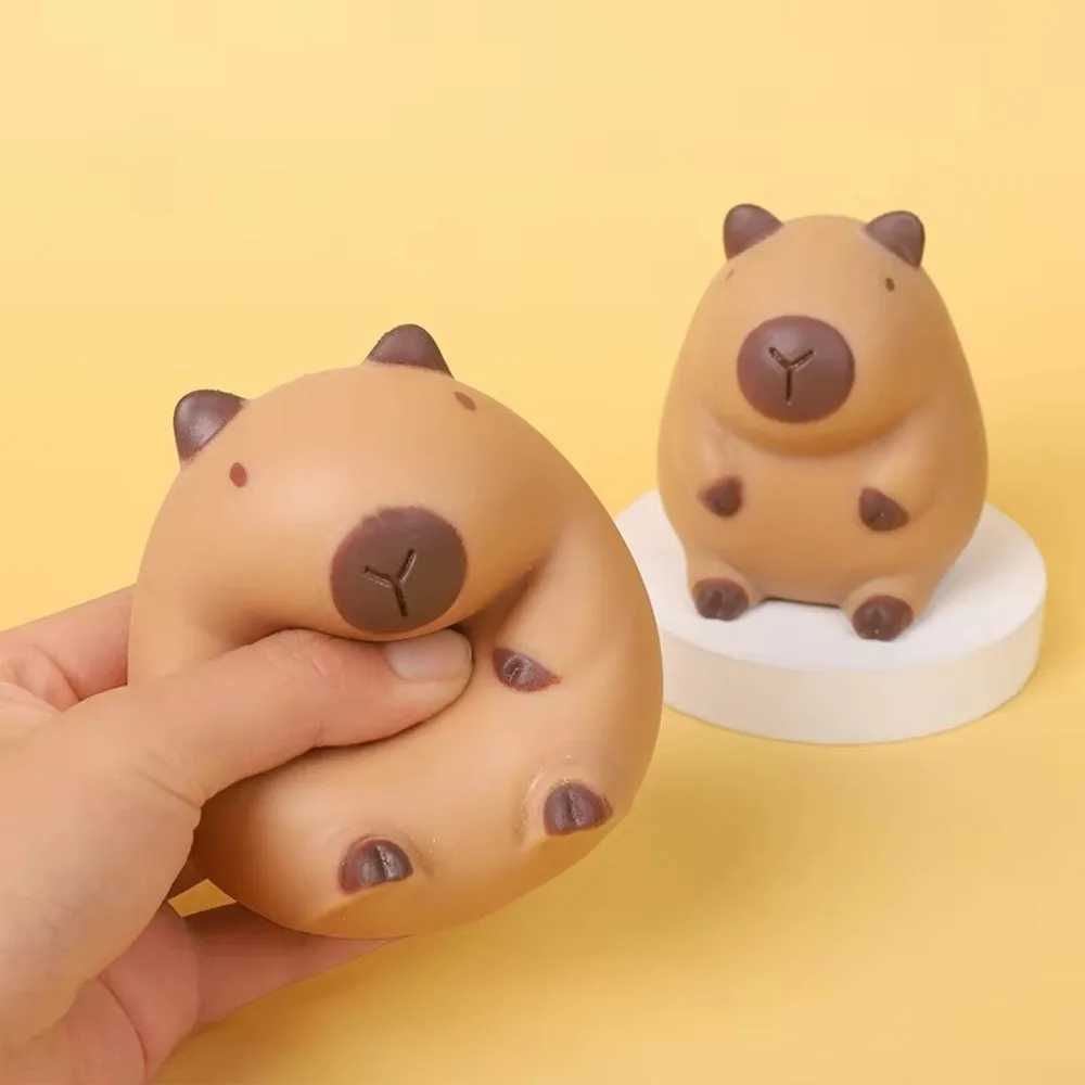 Capybara Squeeze Toys Creative Pinch Slow Rebund Decompression Toys Flour Animals Fingertip Fidget Sensory Cartoon Squeeze Toys H260402