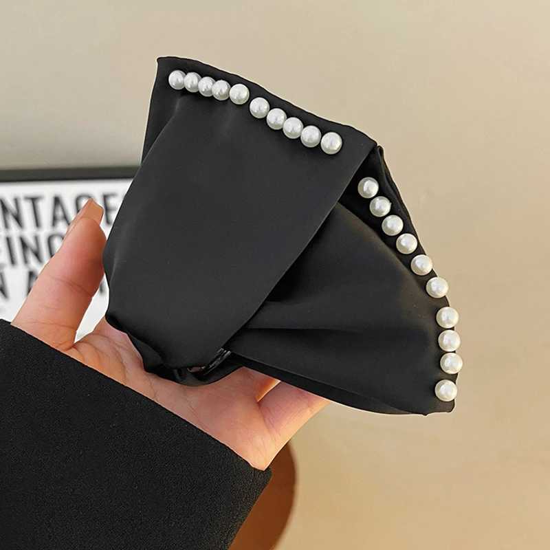 Elegant Rhinestones Pearls Big Bow Hair Claw For Women Girls Sweet Hair Ornament Hair Clips Hairpins Fashion Hair Accessories H260402