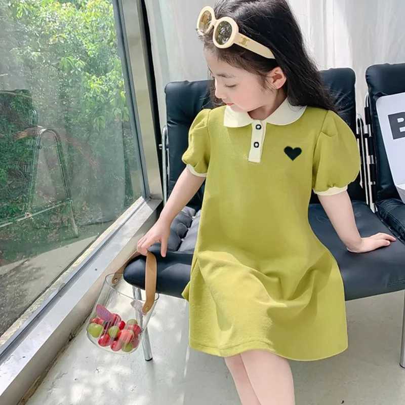2024 Baby Dress Clothes Summer Short Sleeves Dress Clothing Fashion Kids Girls Princess Dresses H260402