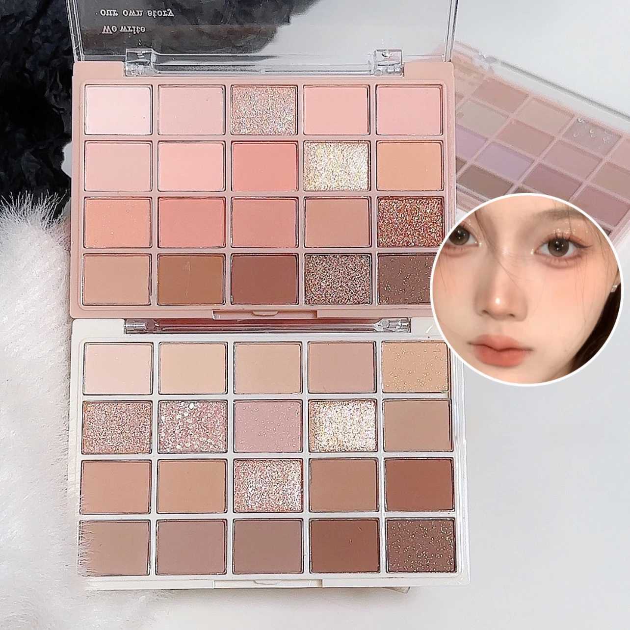 20-color eye shadow tray cigarette powder rose tray warm and warm and the atmosphere is tender and the powder is not flying H260402